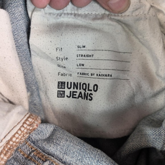 Japanese Selvedge Jeans Mens 29x34 Blue Slim Straight Whiskers - Picture 3 of 9